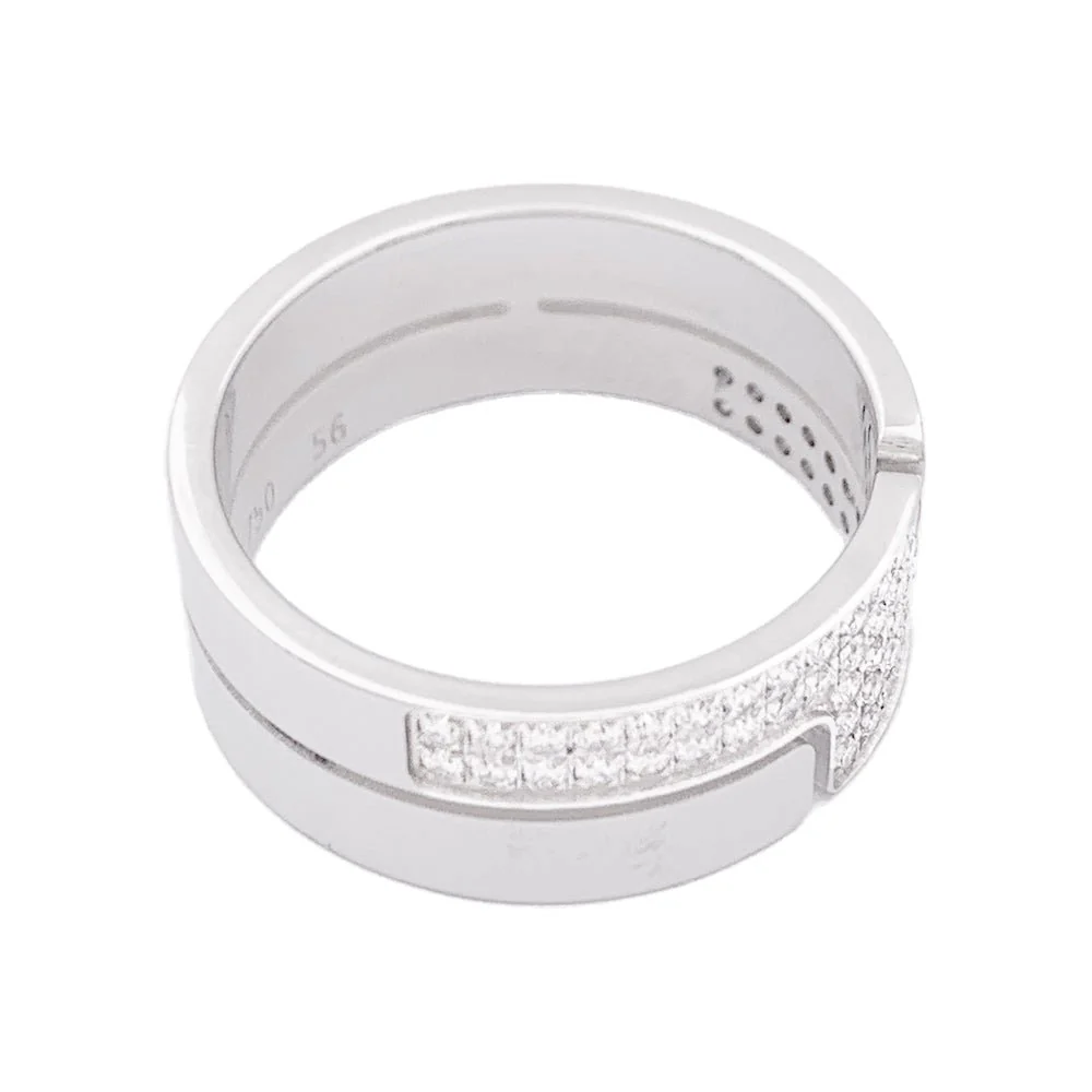 Bague DINH VAN "Seventies" or blanc et diamants - Image 5