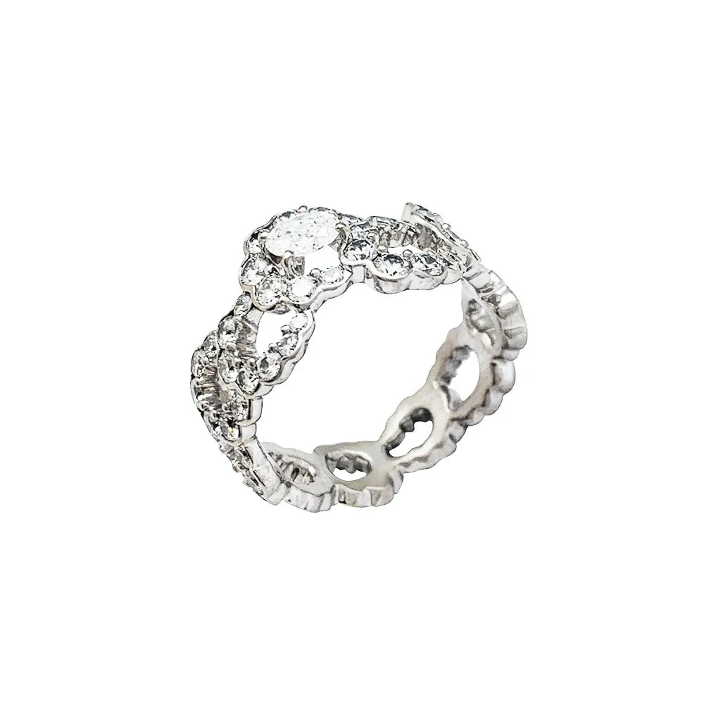 Bague DIOR "Archi" en or blanc et diamants - Image 2