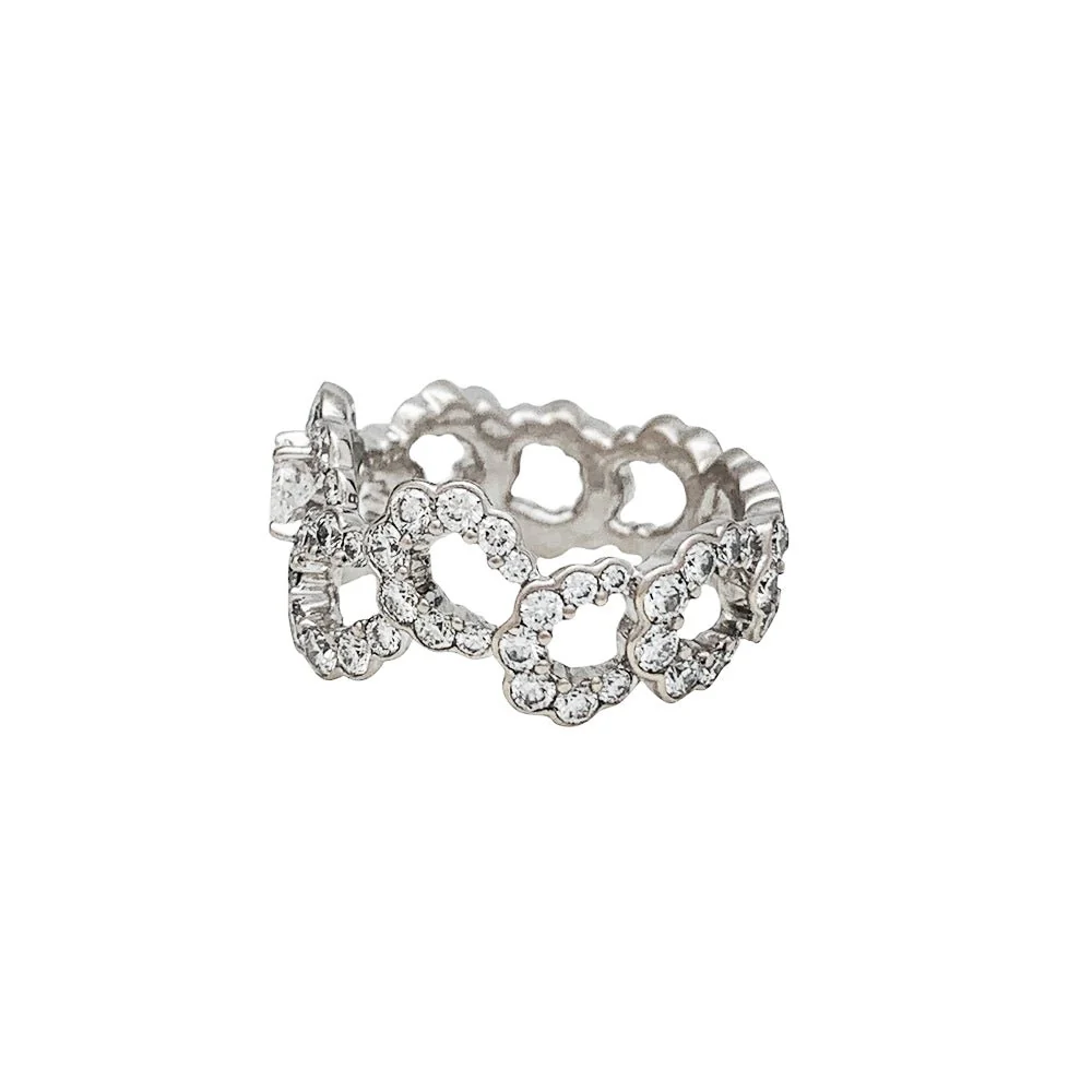 Bague DIOR "Archi" en or blanc et diamants - Image 3