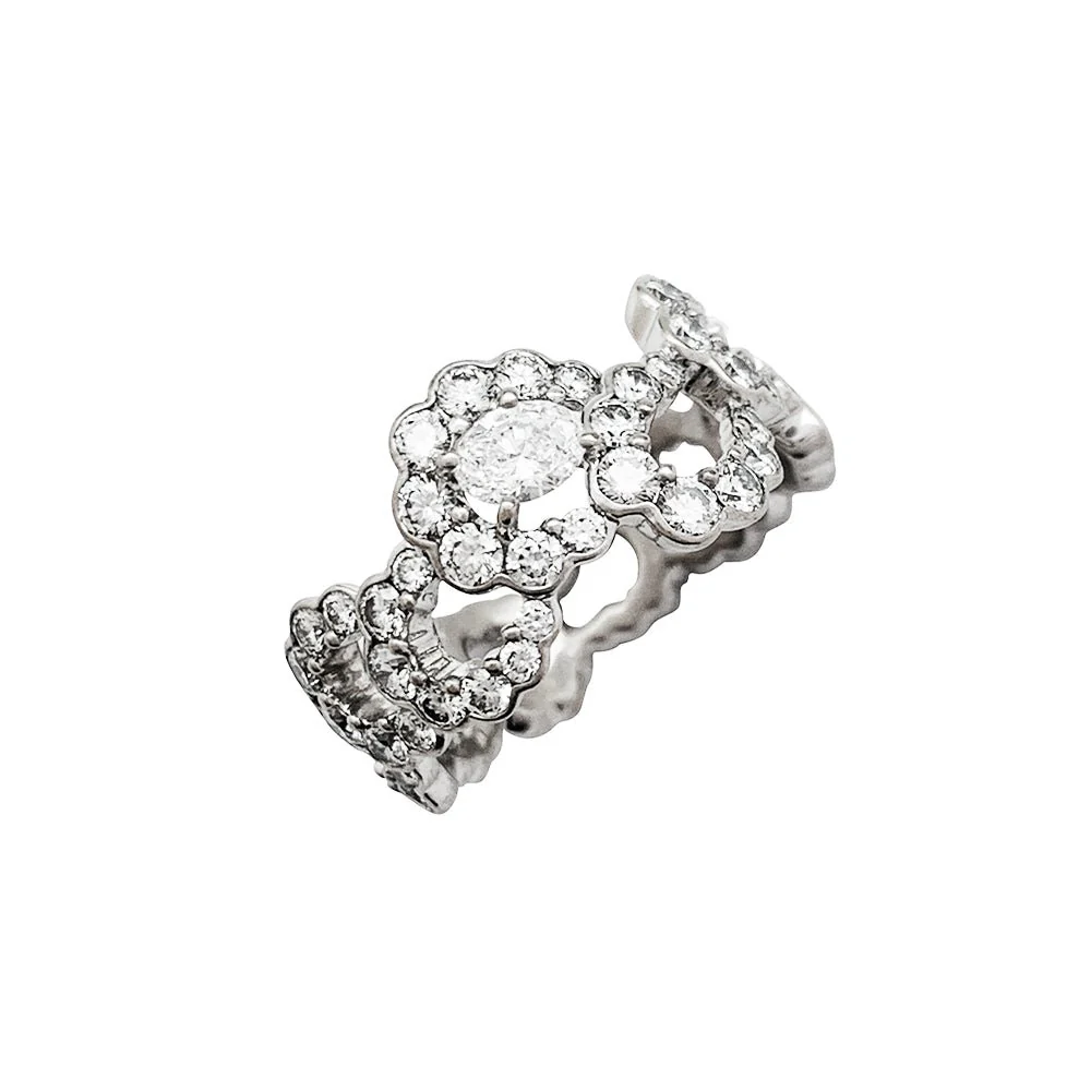 Bague DIOR "Archi" en or blanc et diamants - Image 4