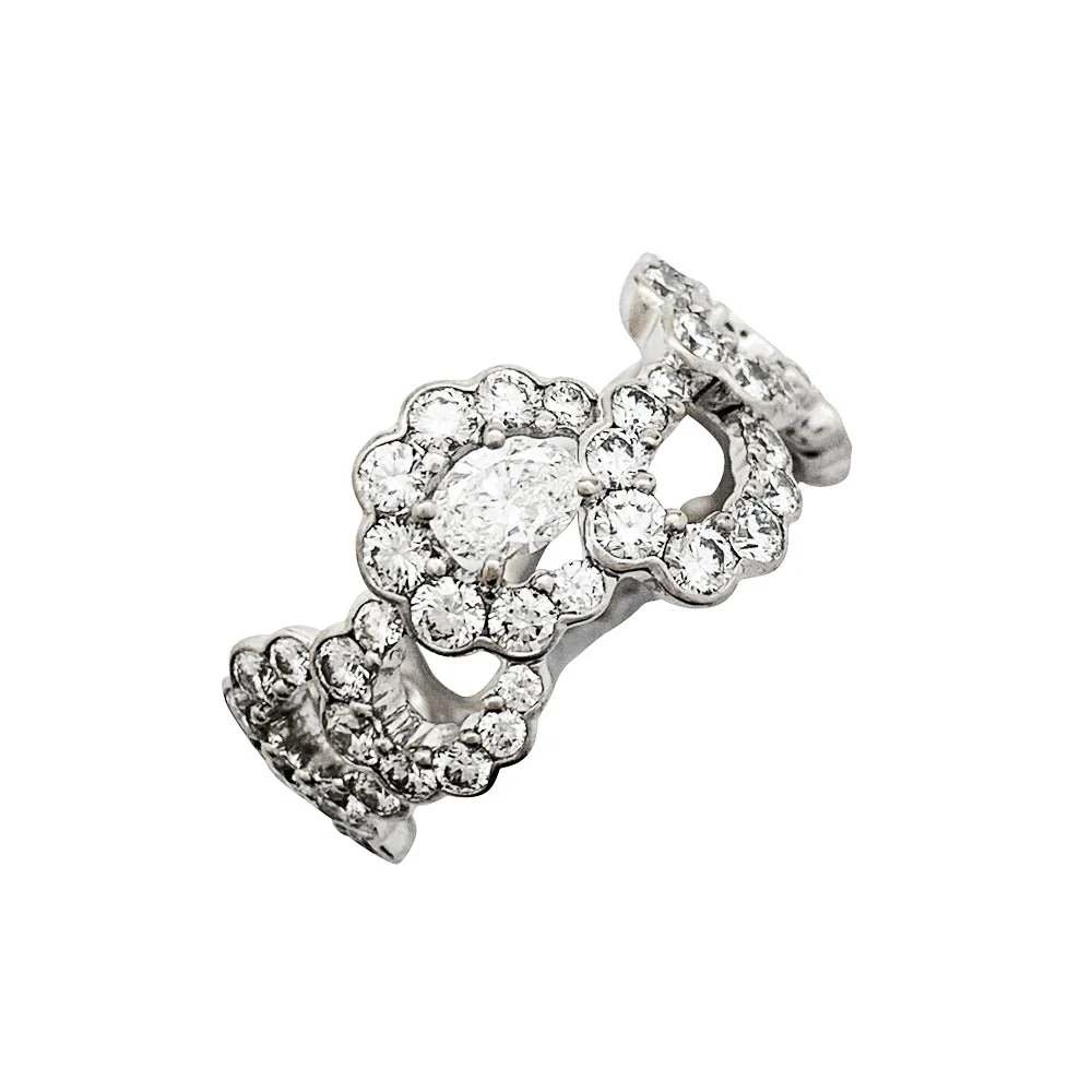 Bague DIOR "Archi" en or blanc et diamants - Image 5