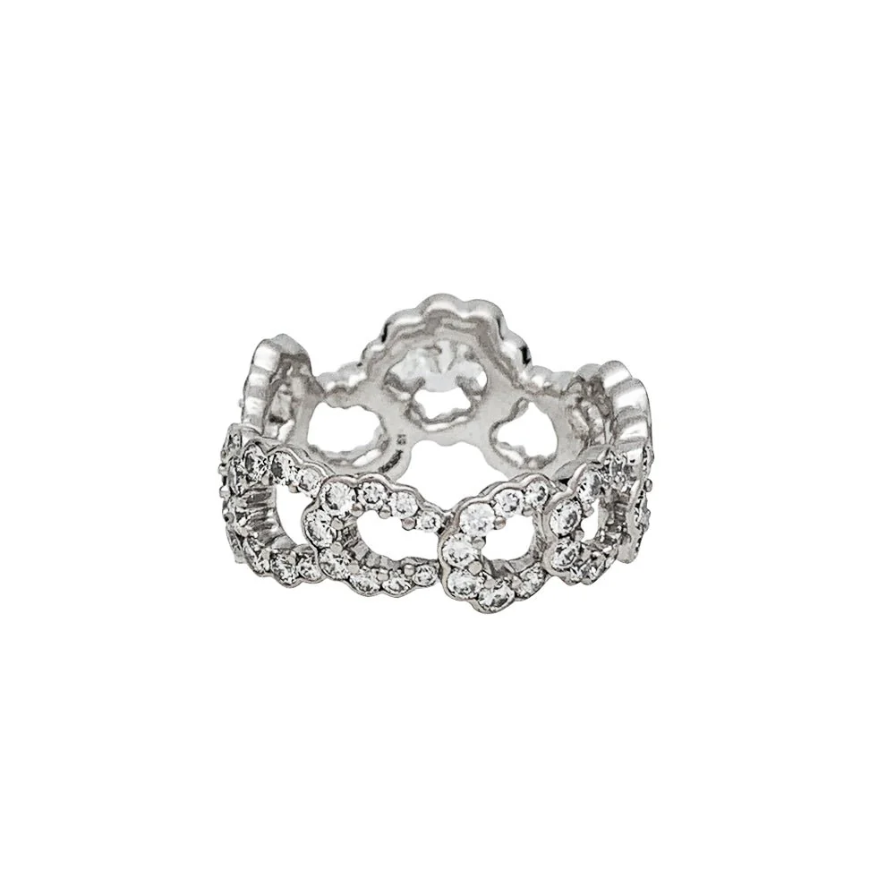 Bague DIOR "Archi" en or blanc et diamants - Image 6