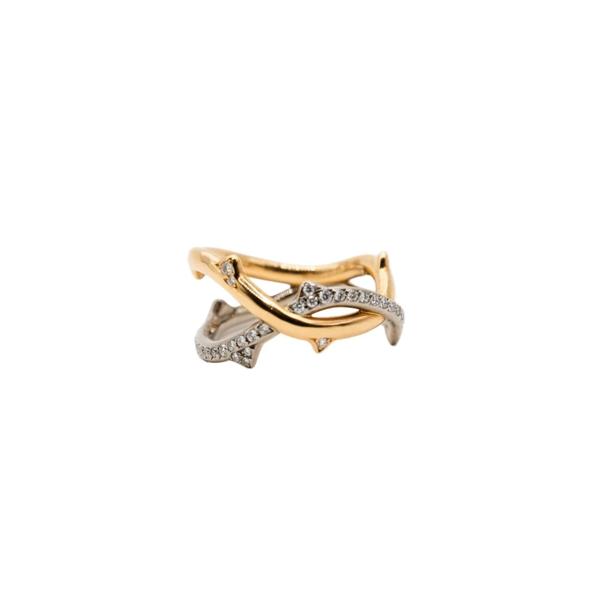 Bague DIOR "Bois de Rose" en or blanc, or rose et diamants