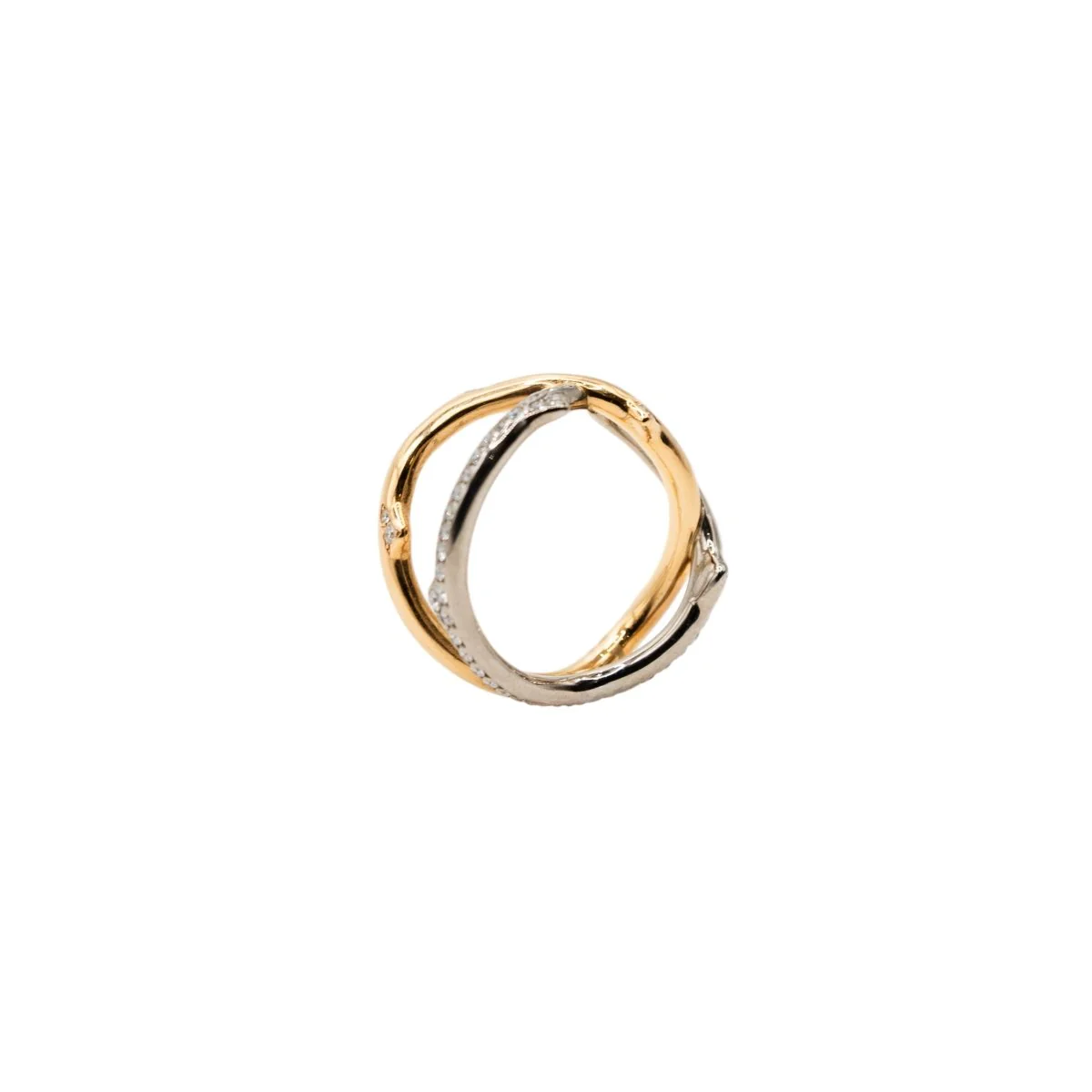 Bague DIOR "Bois de Rose" en or blanc, or rose et diamants - Image 10