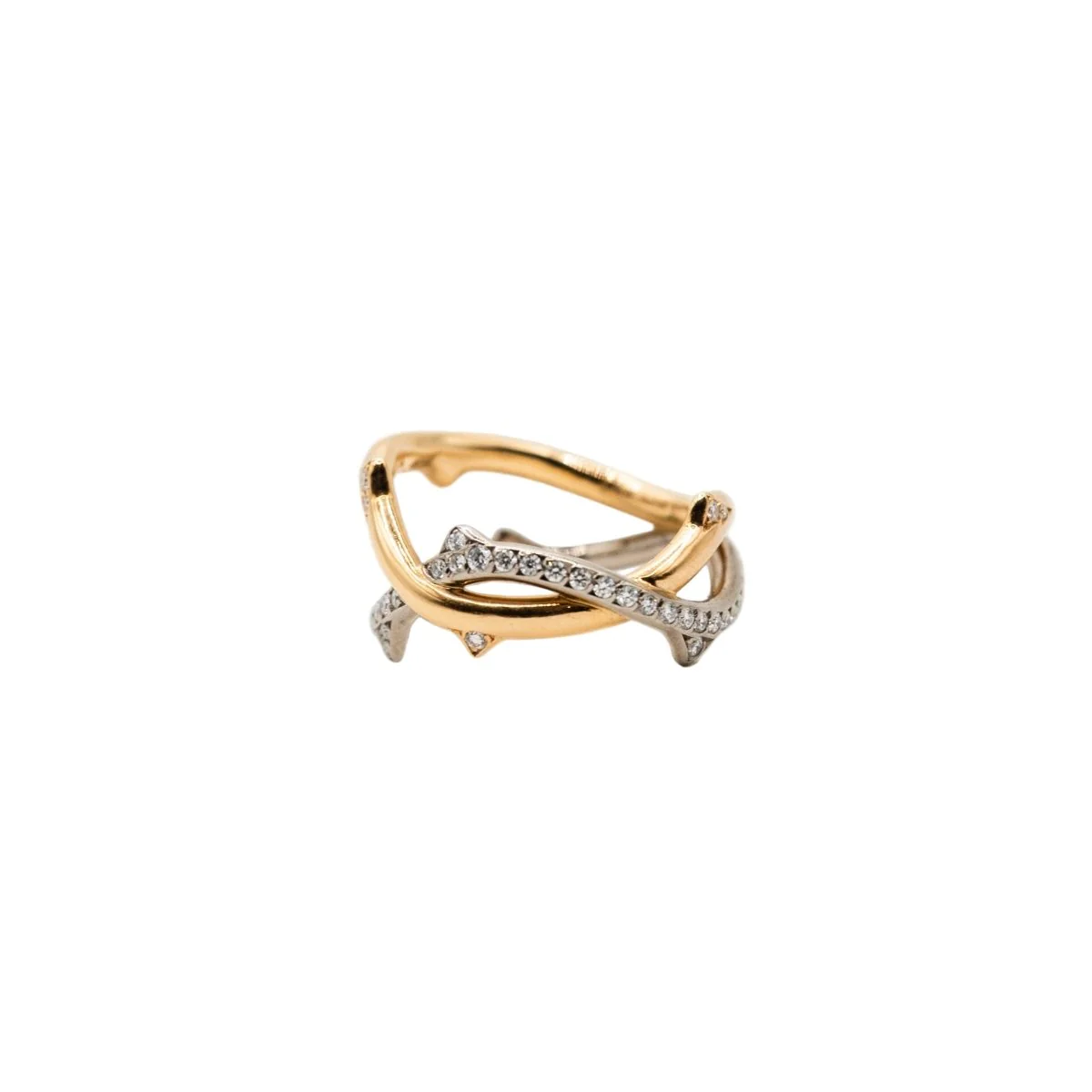 Bague DIOR "Bois de Rose" en or blanc, or rose et diamants - Image 2