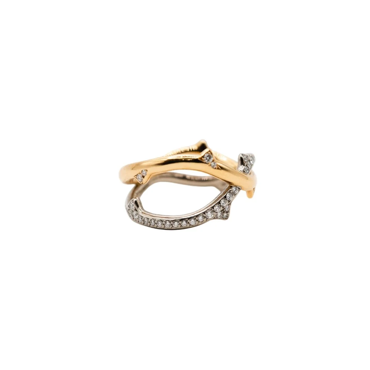Bague DIOR "Bois de Rose" en or blanc, or rose et diamants - Image 3