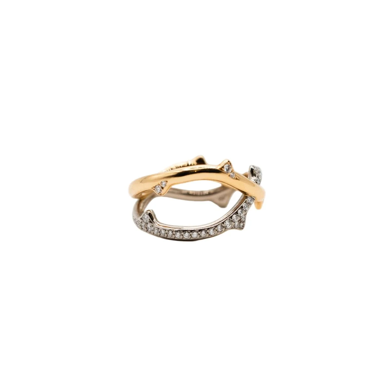 Bague DIOR "Bois de Rose" en or blanc, or rose et diamants - Image 6