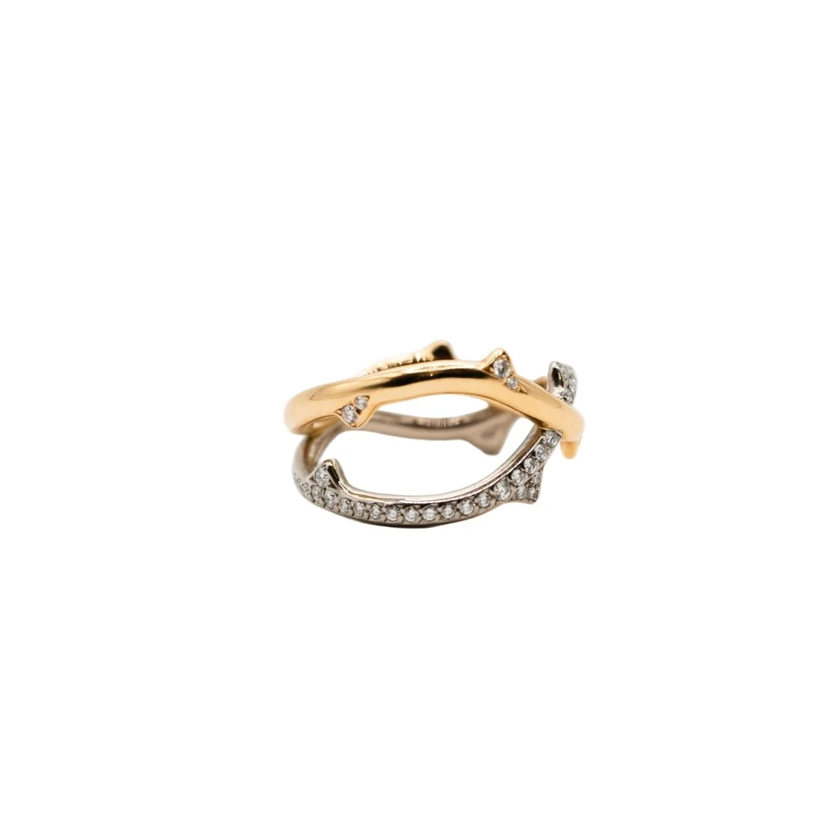 Bague DIOR "Bois de Rose" en or blanc, or rose et diamants - Image 7