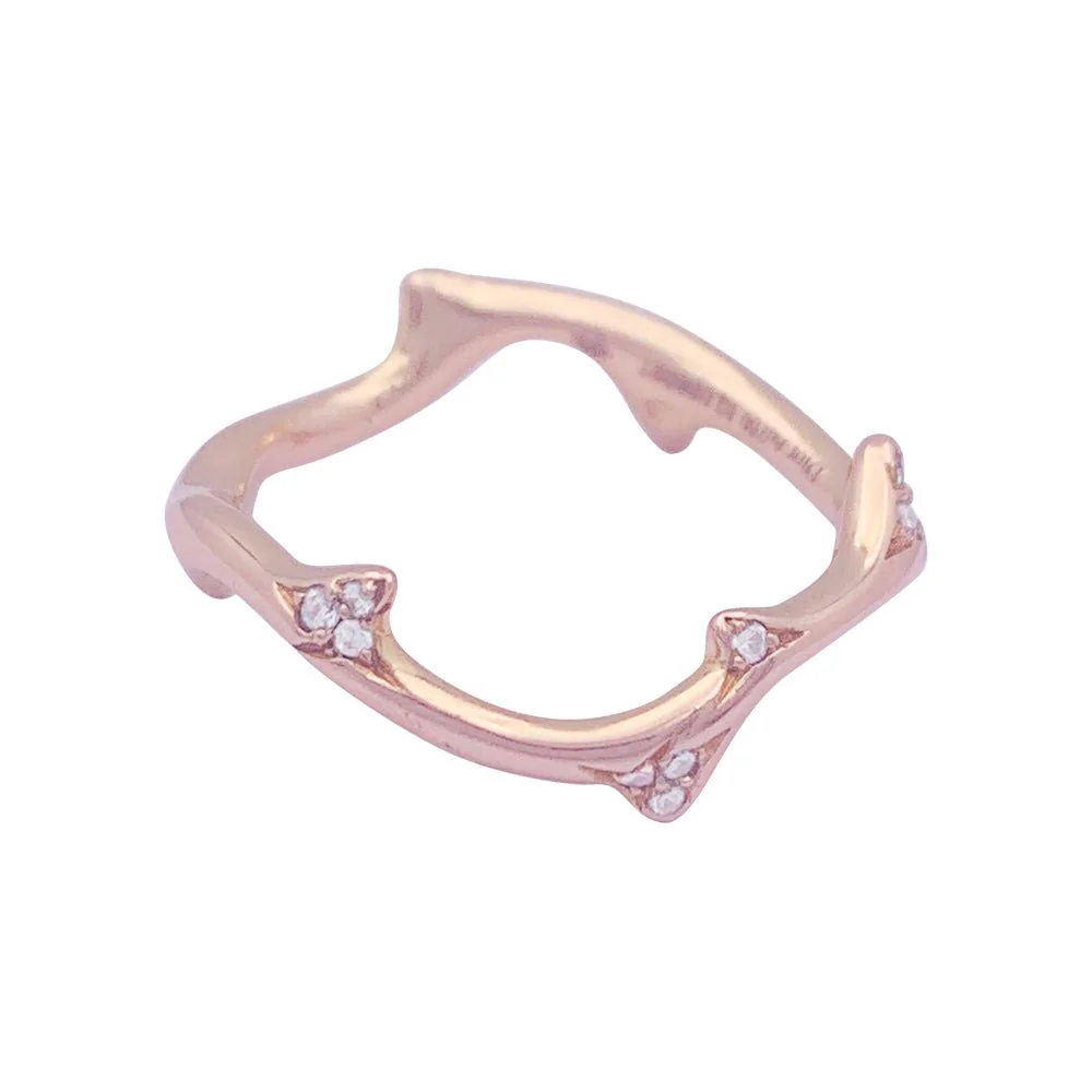 Bague DIOR "Bois de Rose" en or rose et diamants - Image 3