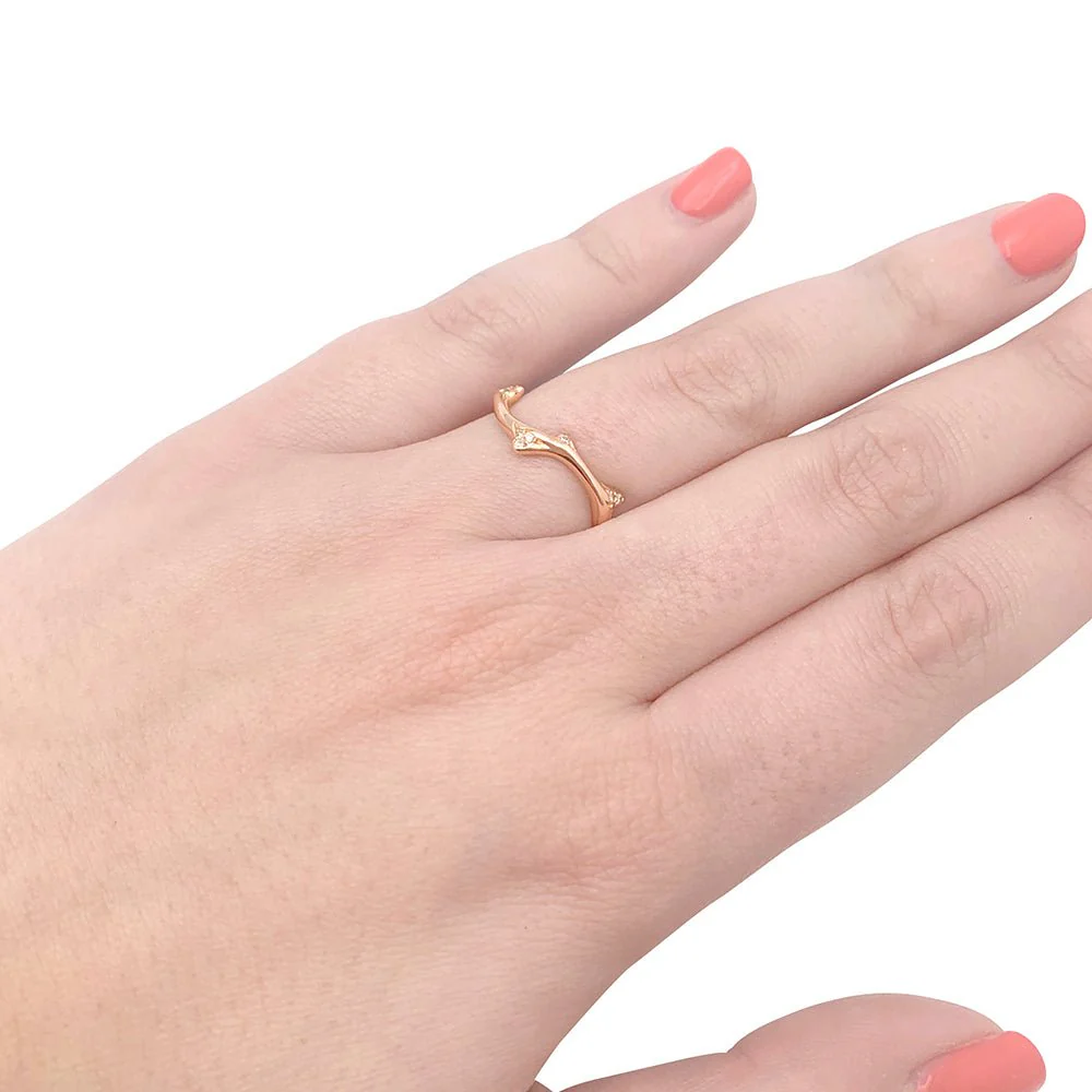 Bague DIOR "Bois de Rose" en or rose et diamants - Image 5