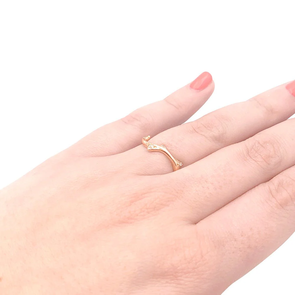 Bague DIOR "Bois de Rose" en or rose et diamants - Image 6