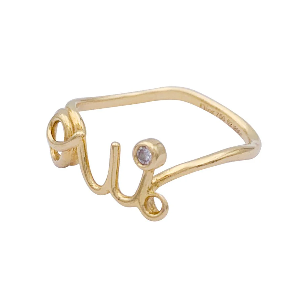Bague Dior, "Dioramour - Oui", or jaune, diamant - Image 2