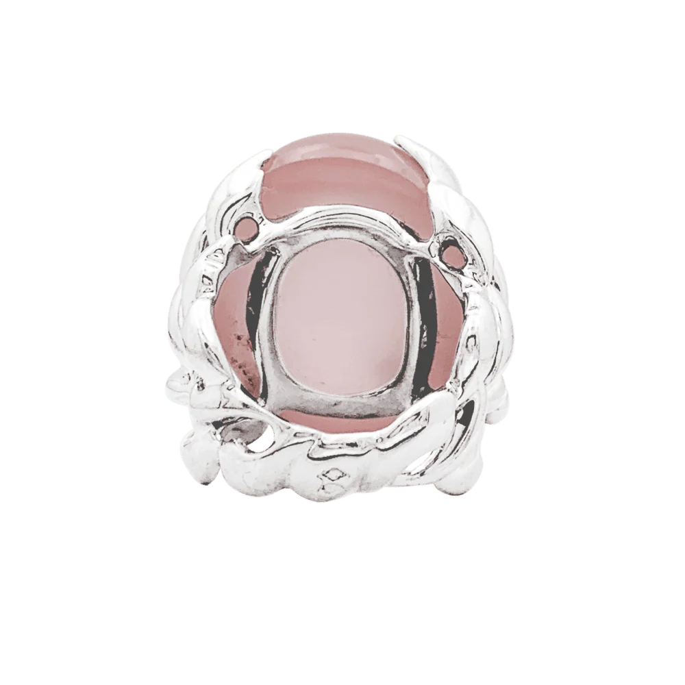 Bague Cocktail DIOR "Gourmande" en or blanc, quartz et diamants - Image 4