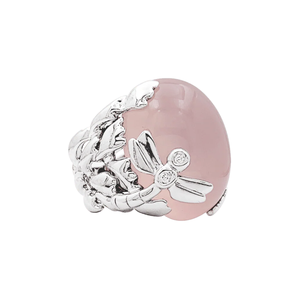 Bague Cocktail DIOR "Gourmande" en or blanc, quartz et diamants - Image 5