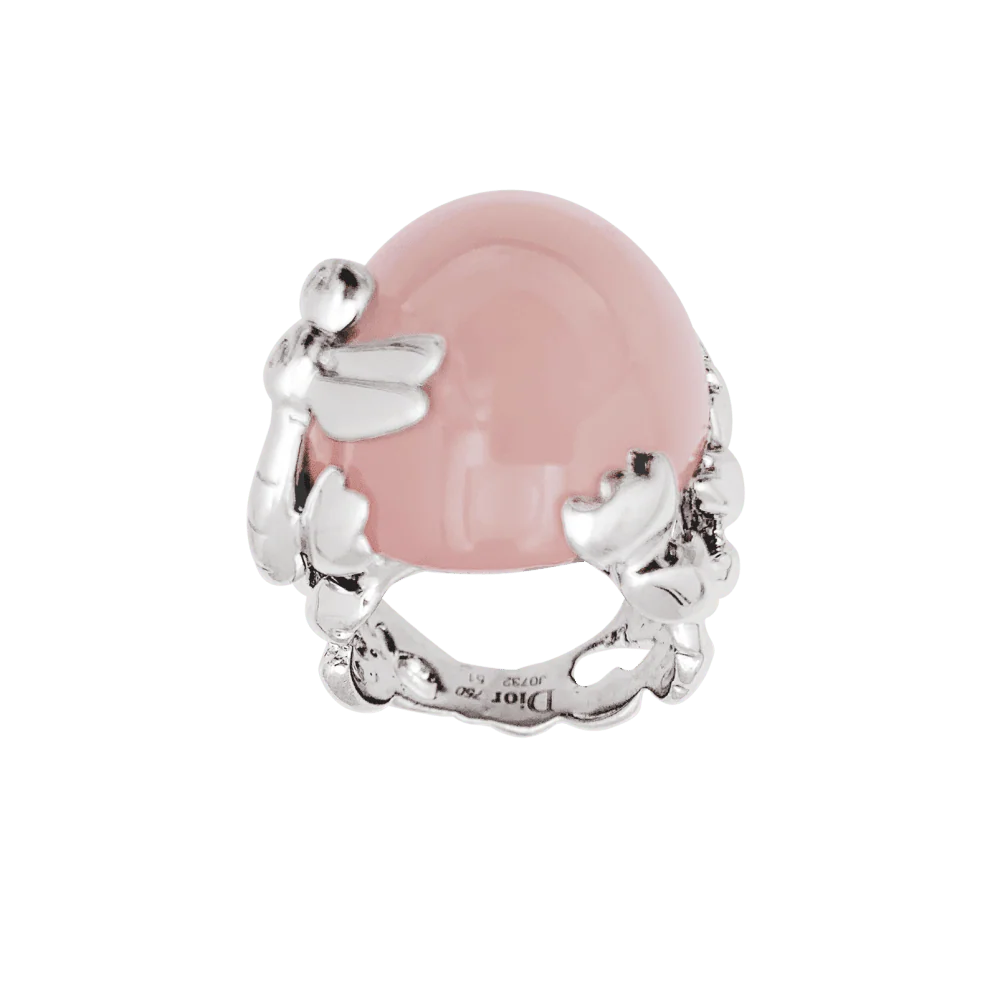 Bague Cocktail DIOR "Gourmande" en or blanc, quartz et diamants - Image 6