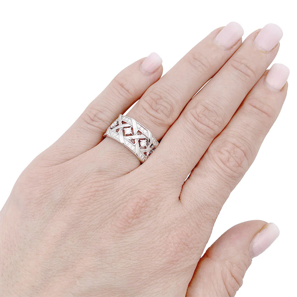 Bague DIOR "My Dior", or blanc et diamants - Image 2