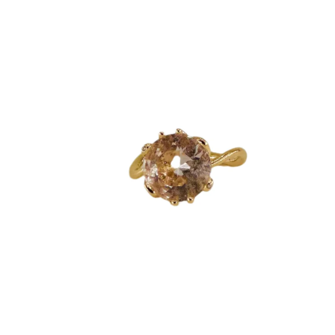 Bague DIOR "Oui" en or rose, morganite et diamants - Image 2