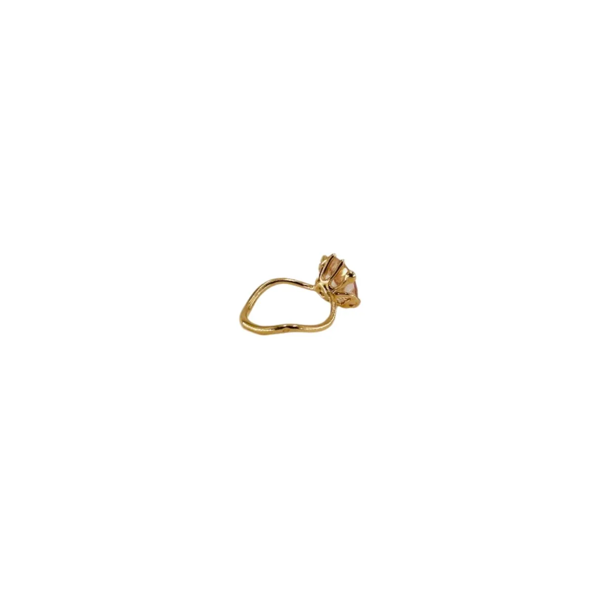 Bague DIOR "Oui" en or rose, morganite et diamants - Image 5