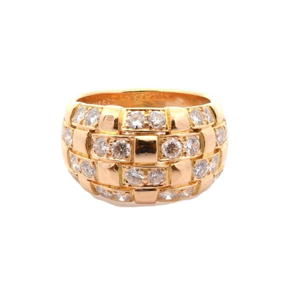 Bague Dôme BOUCHERON en or jaune et diamants