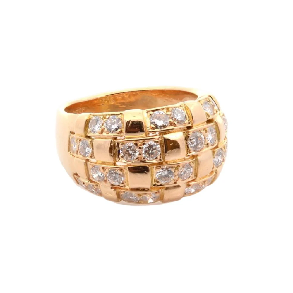 Bague Dôme BOUCHERON en or jaune et diamants - Image 2