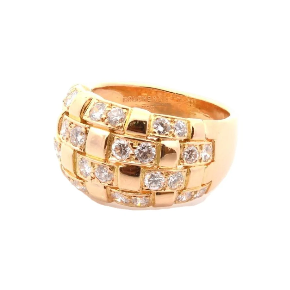 Bague Dôme BOUCHERON en or jaune et diamants - Image 4