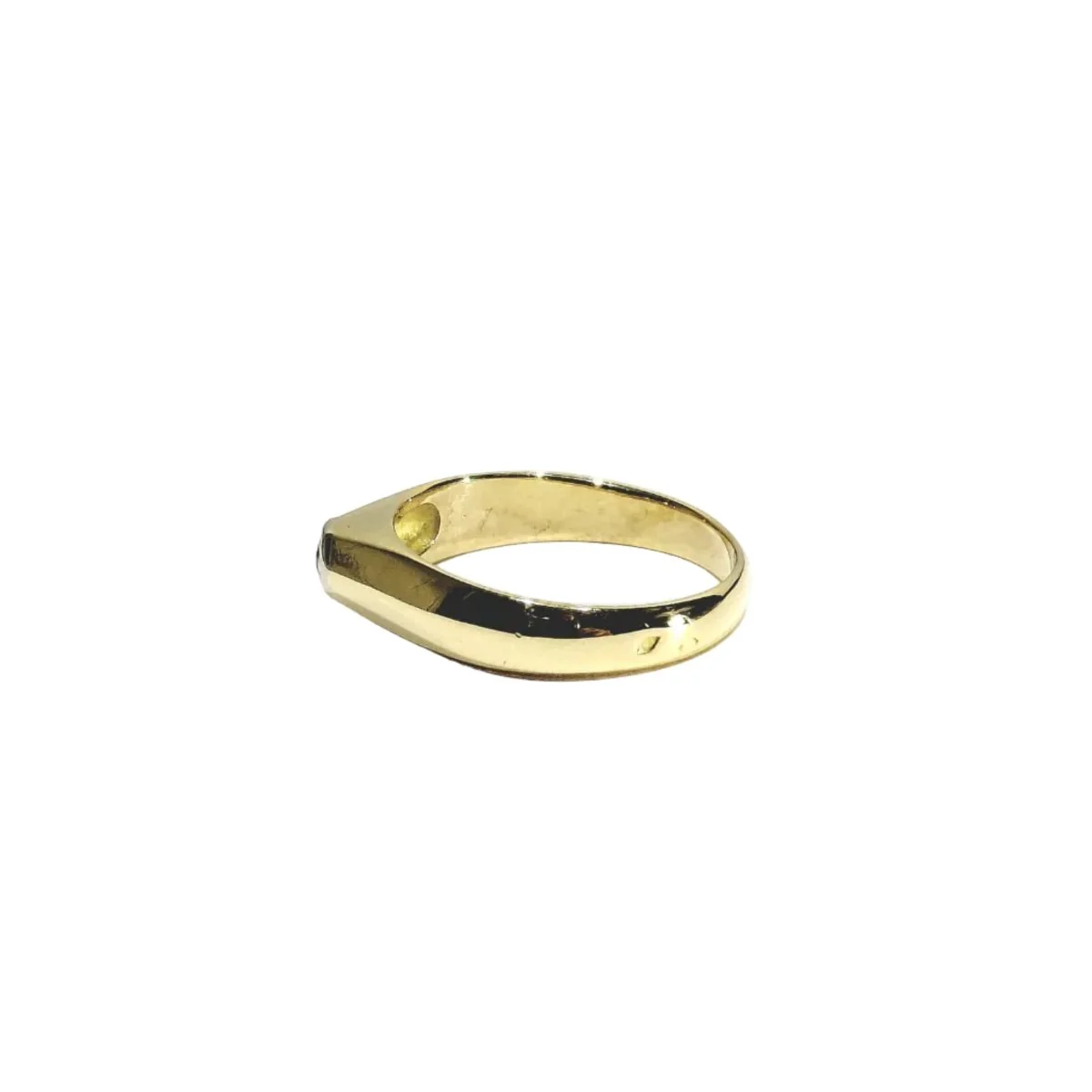 Bague Dôme en or jaune 18 carats et diamant - Image 4