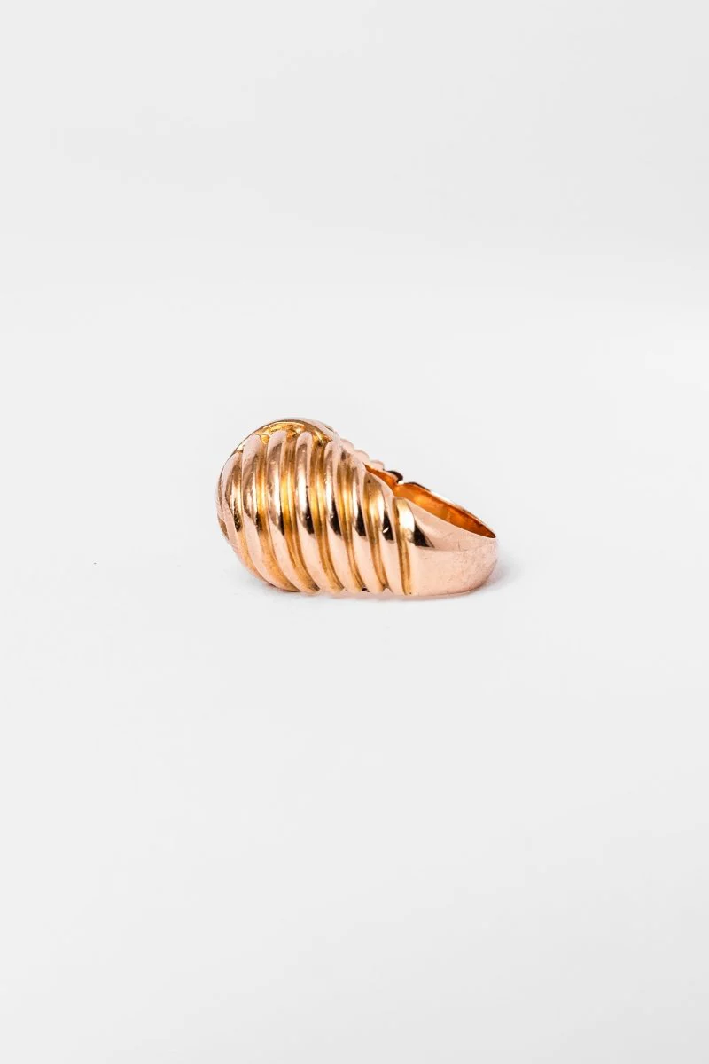 Bague Dôme en or jaune - Image 4