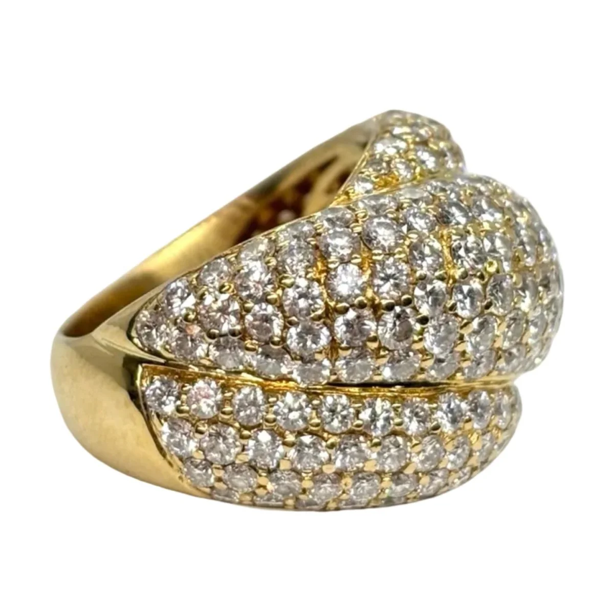 Bague Dôme en or jaune et diamants - Image 10
