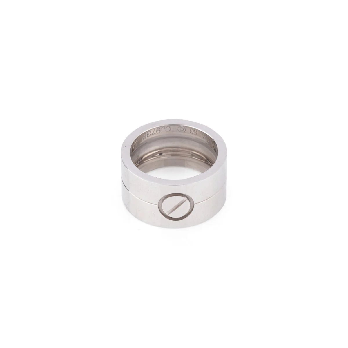 Bague double en or gris, LOVE, CARTIER