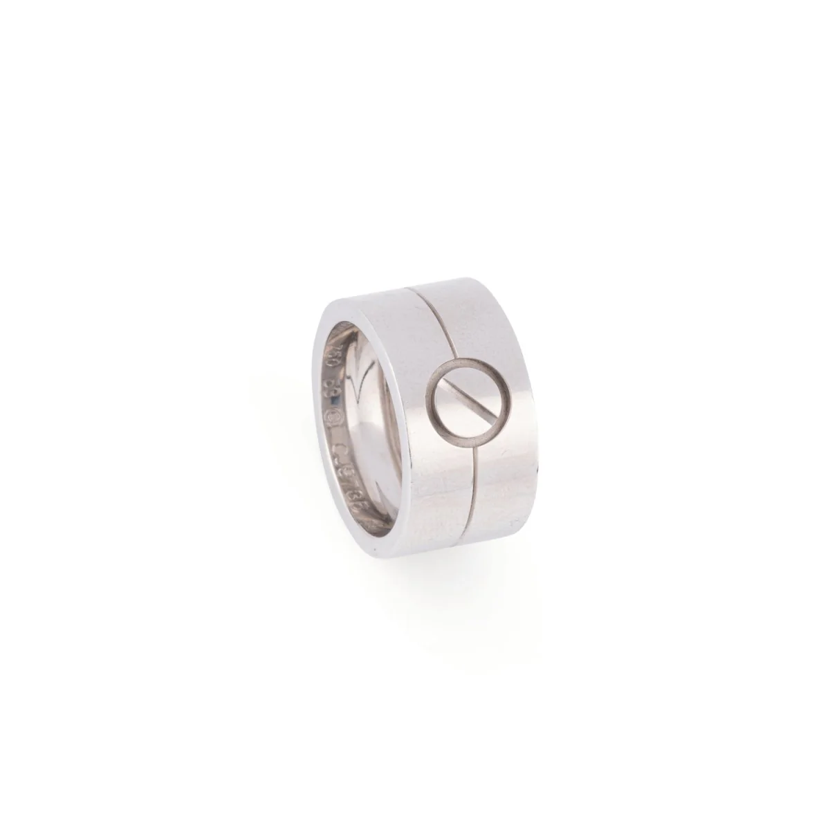 Bague double en or gris, LOVE, CARTIER - Image 2