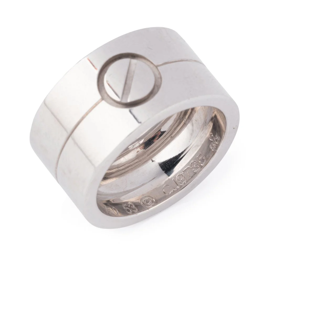 Bague double en or gris, LOVE, CARTIER - Image 4