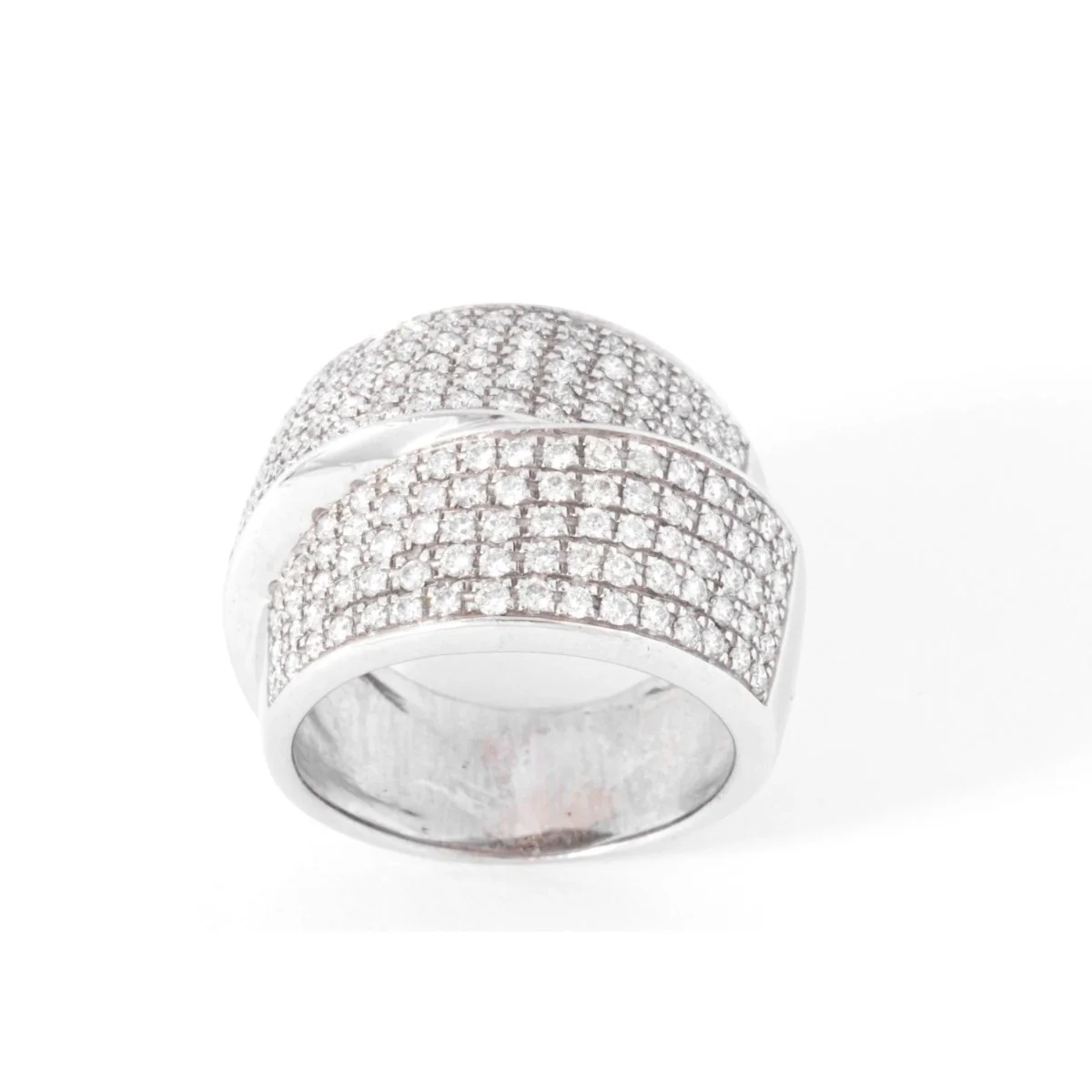 Bague double ruban en Diamant