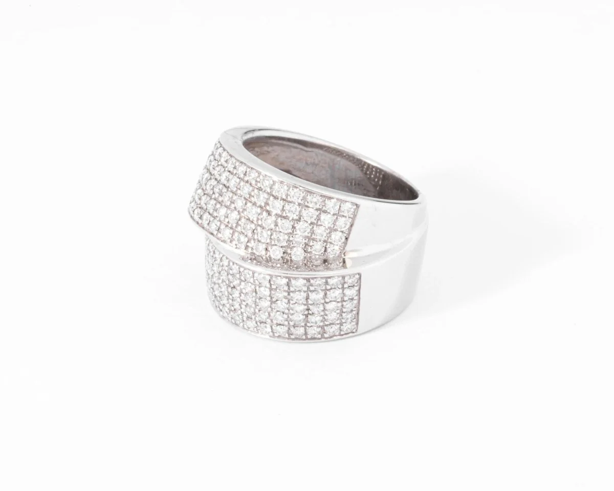 Bague double ruban en Diamant - Image 4
