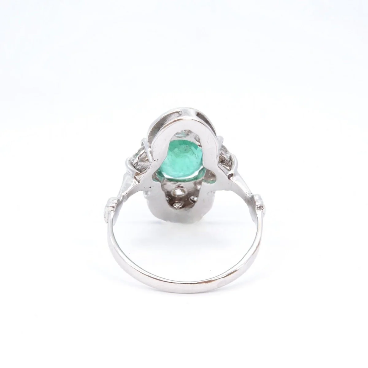 Bague émeraude diamants - Image 4