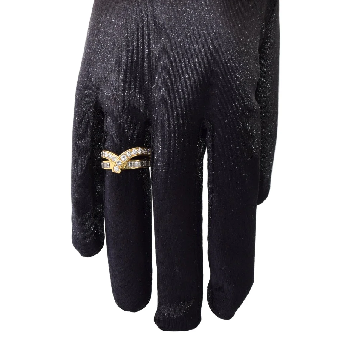 Bague en jaune et diamants - Image 2