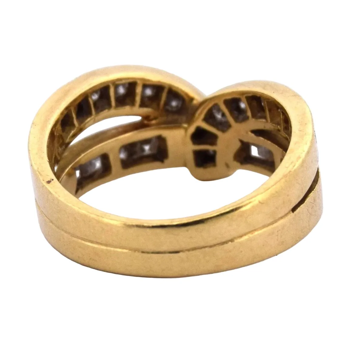 Bague en jaune et diamants - Image 4