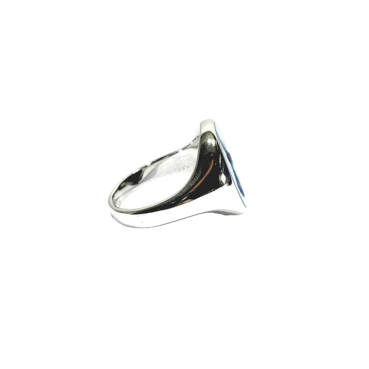 Bague en or blanc et agate - Image 6