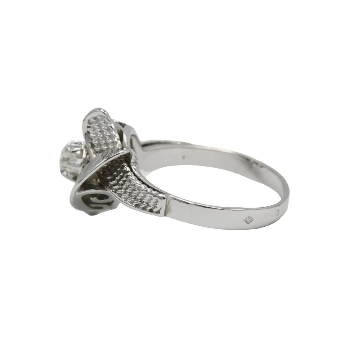 Bague en or blanc et diamant - Image 6