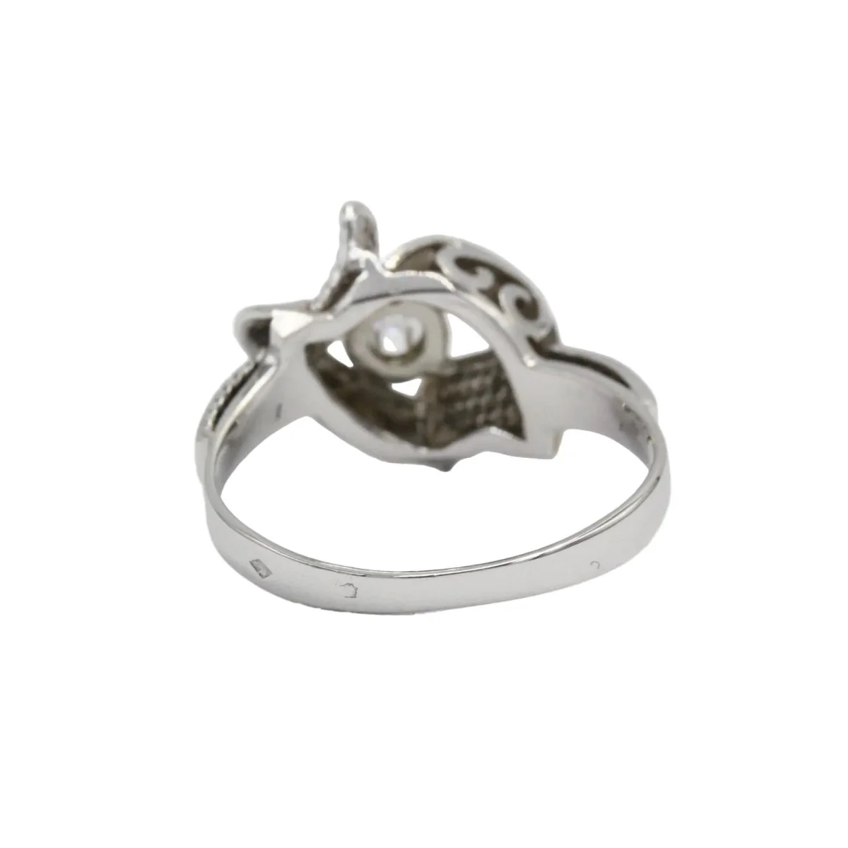 Bague en or blanc et diamant - Image 7