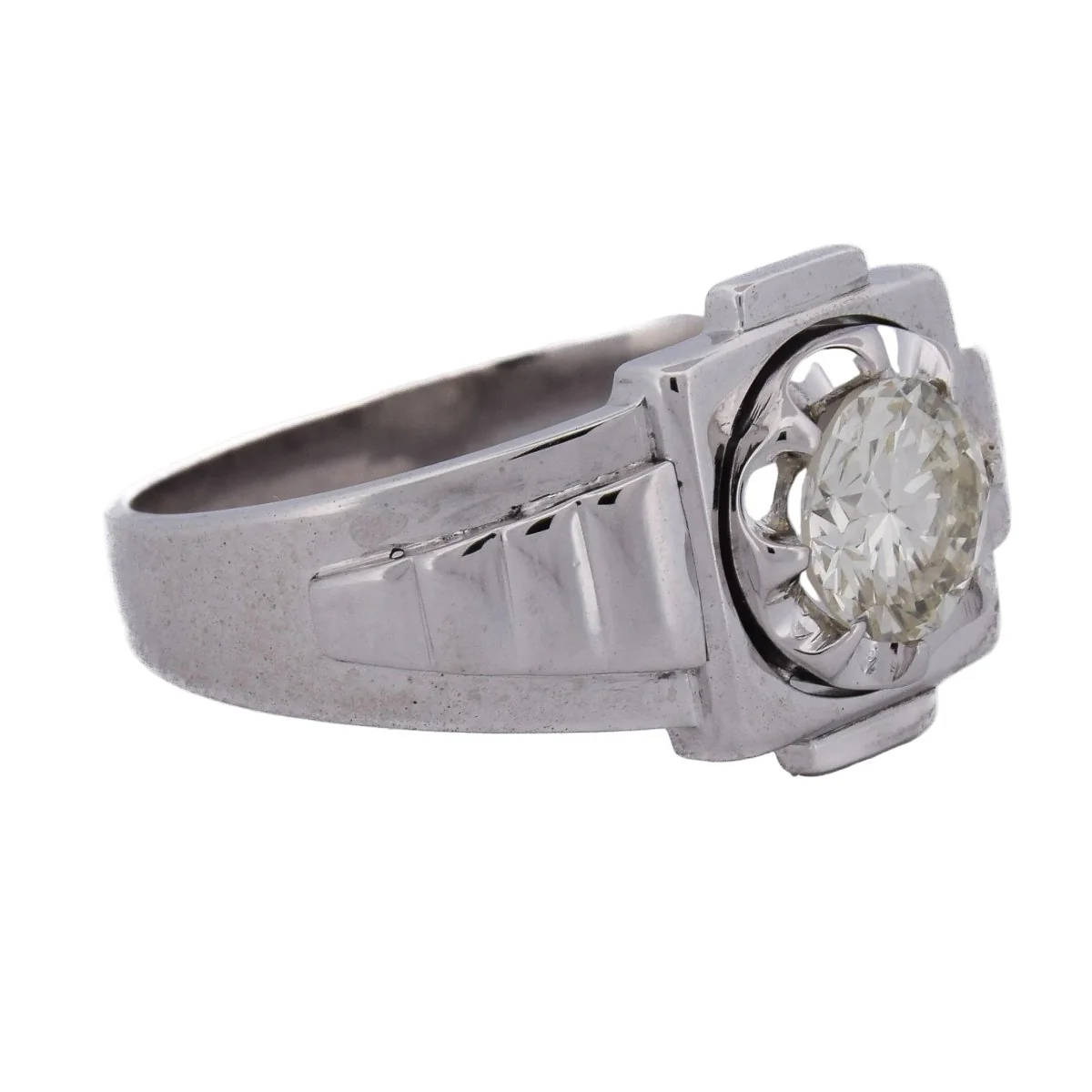 Bague en or blanc et diamant - Image 17