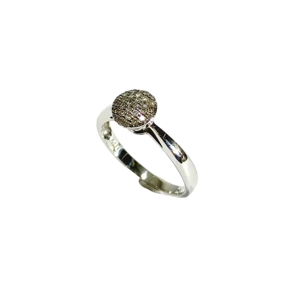 Bague en or blanc et diamants - Image 2