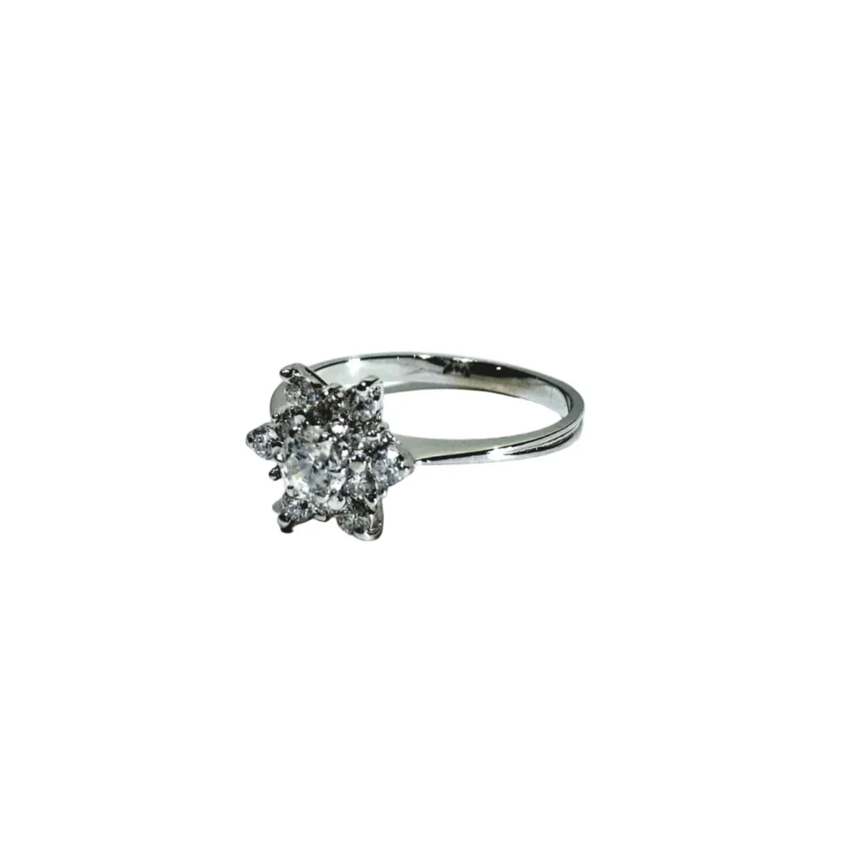 Bague en or blanc et diamants - Image 5