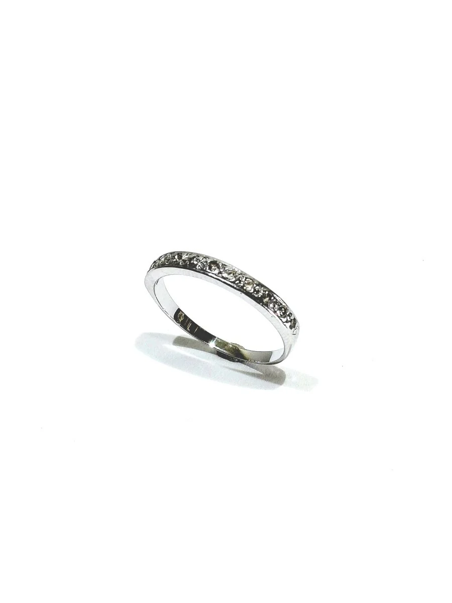 Bague Alliance en or blanc et diamants - Image 4