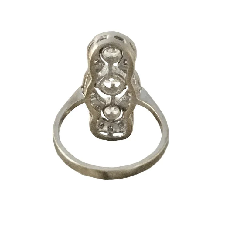 Bague en or blanc et diamants - Image 5