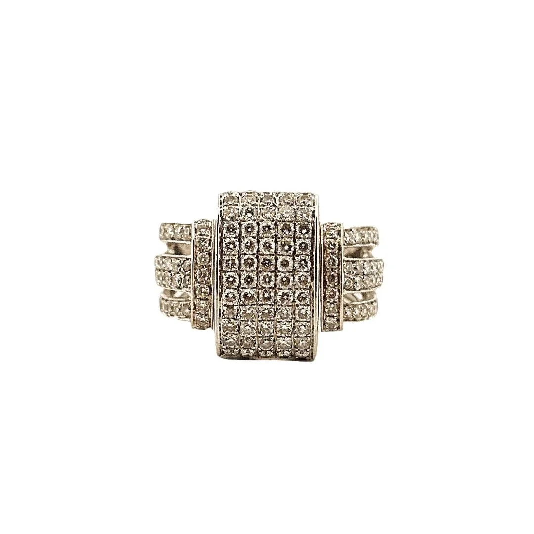 Bague J by A&D en or blanc, saphirs et diamants - Image 2