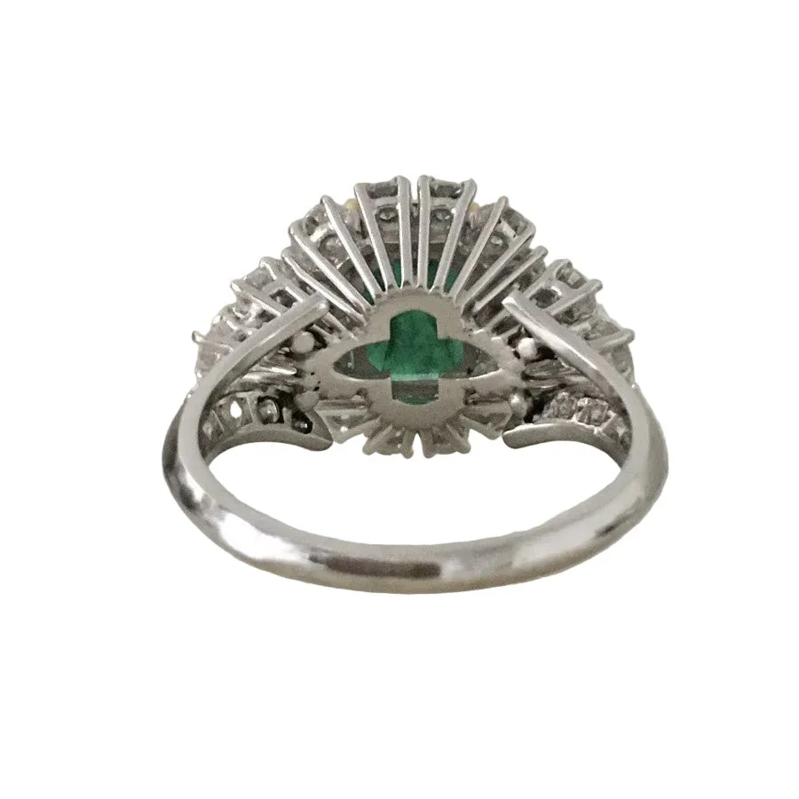 Bague en or blanc, or jaune, émeraude et diamants - Image 17