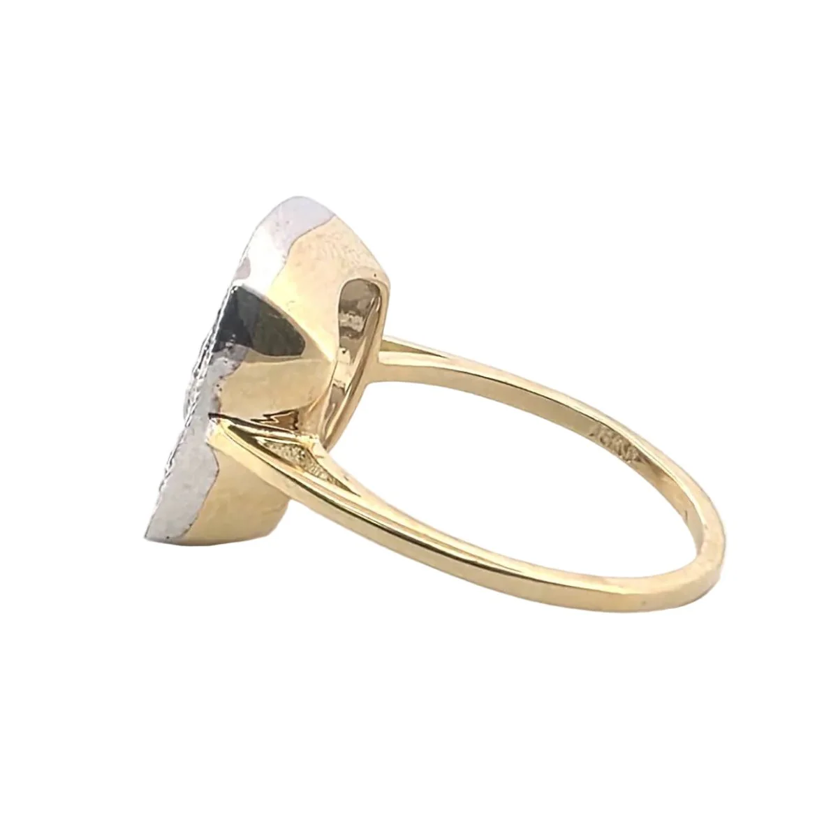 Bague en or blanc, or jaune et diamants - Image 3