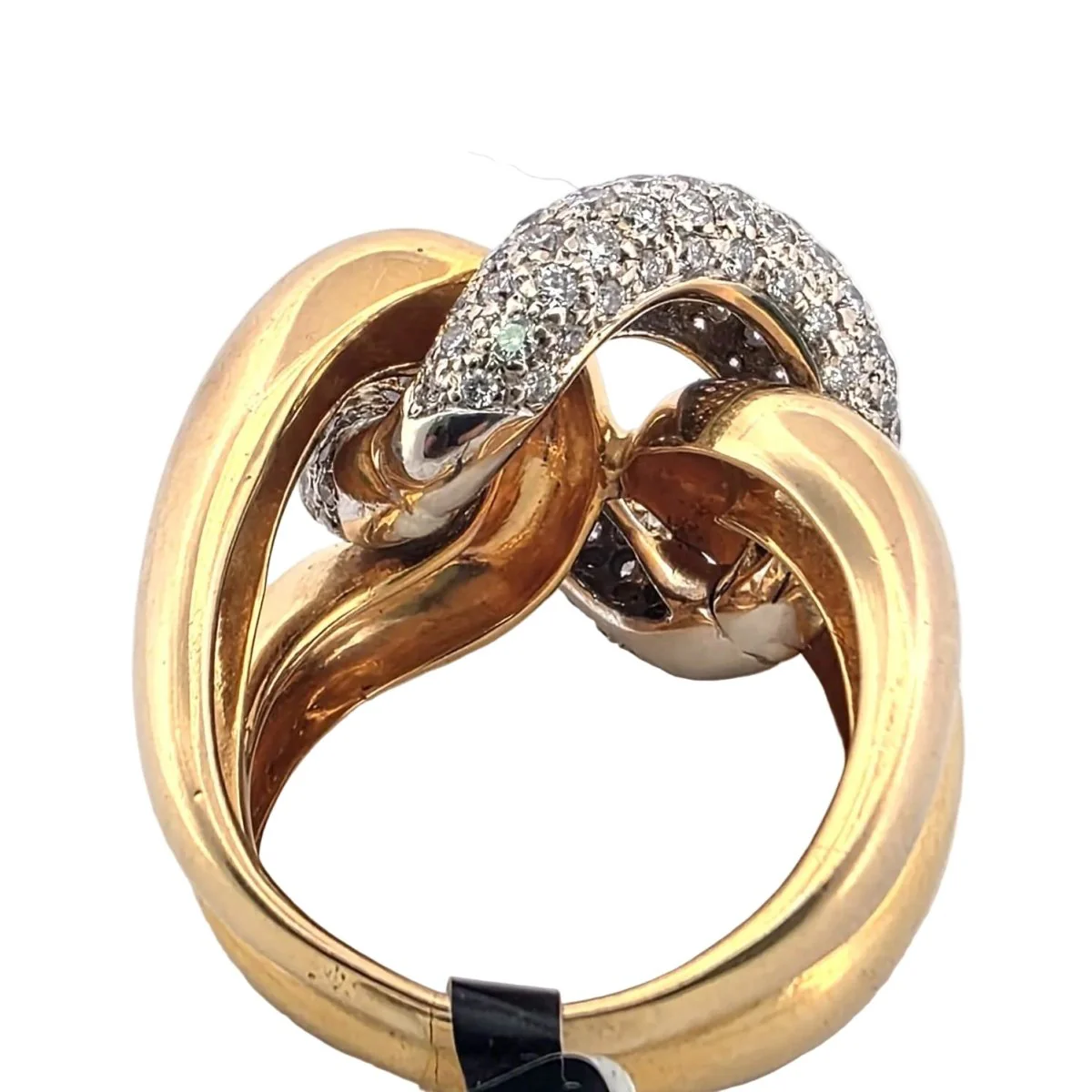 Bague en or blanc, or jaune et diamants - Image 4