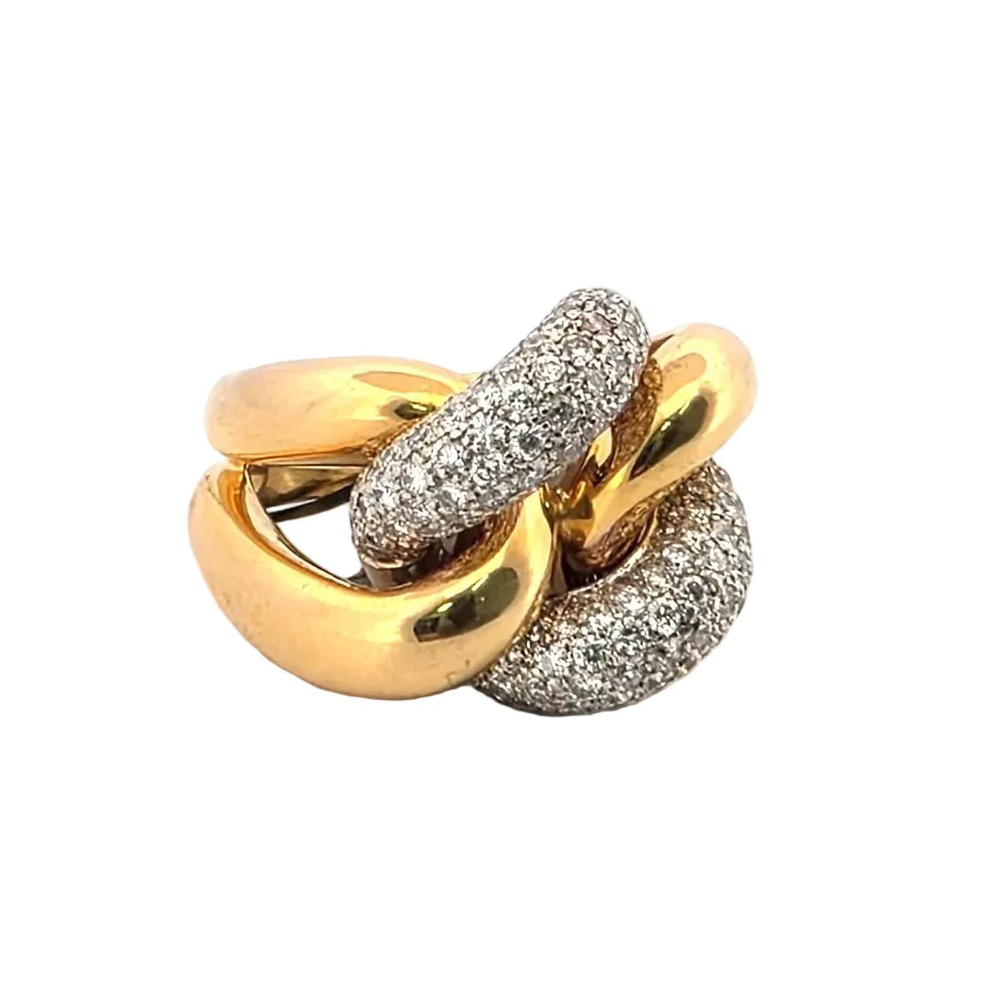 Bague en or blanc, or jaune et diamants - Image 5