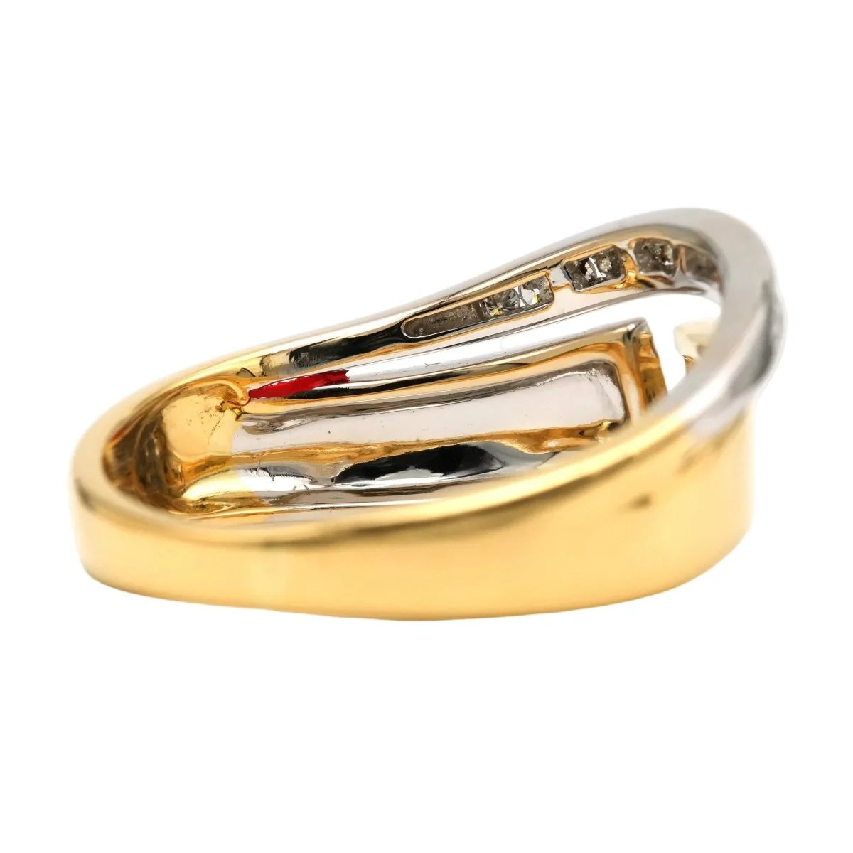Bague en or blanc, or jaune et diamants - Image 5